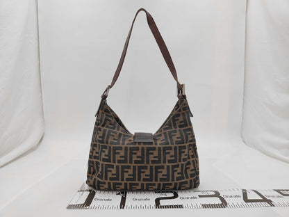 FENDI Zucca Mamma Bucket Shoulder Bag