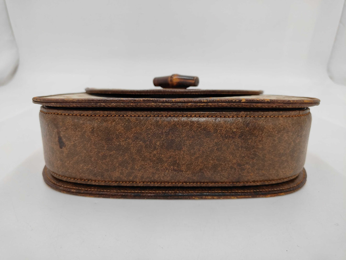 GUCCI Turnlock Bamboo Handbag