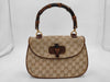 GUCCI Turnlock Bamboo Handbag
