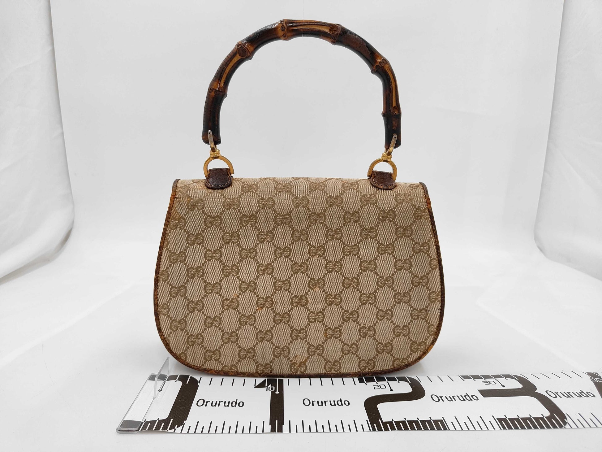 GUCCI Turnlock Bamboo Handbag