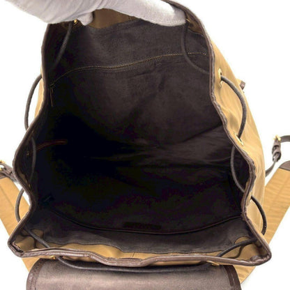 PELLE MORBIDA Tomoka Takada 10th Anniversary Collaboration Nylon Drawstring Backpack PELLE MORBIDA PMO-T002N BROWN Backpack