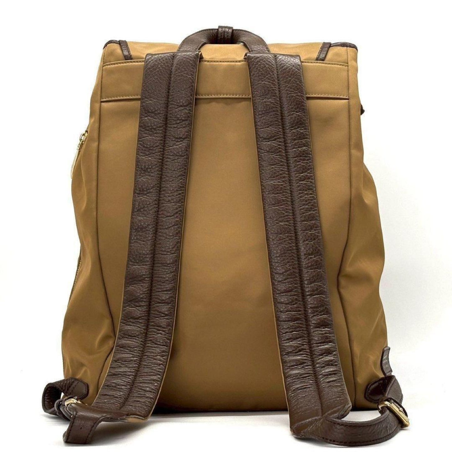 PELLE MORBIDA Tomoka Takada 10th Anniversary Collaboration Nylon Drawstring Backpack PELLE MORBIDA PMO-T002N BROWN Backpack