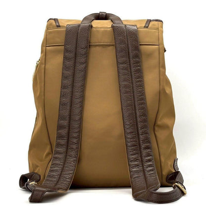 PELLE MORBIDA Tomoka Takada 10th Anniversary Collaboration Nylon Drawstring Backpack PELLE MORBIDA PMO-T002N BROWN Backpack