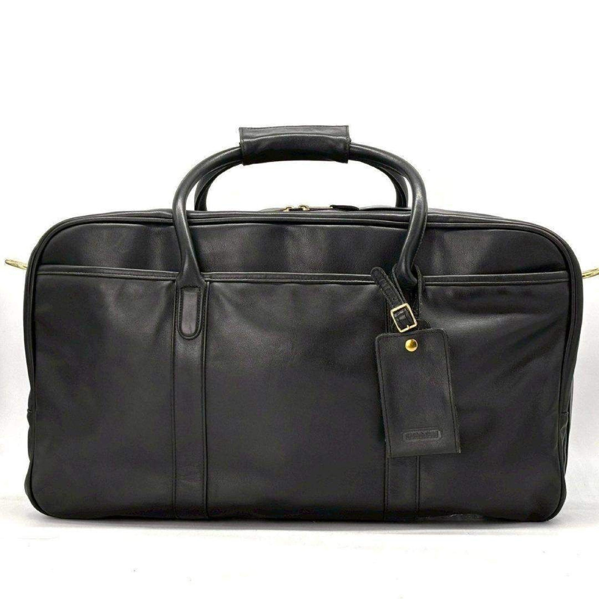 COACH Old Coach 2-Way Glove-Tanned Leather Large Capacity Double-Layer Boston Bag 000-4130 Made in USA