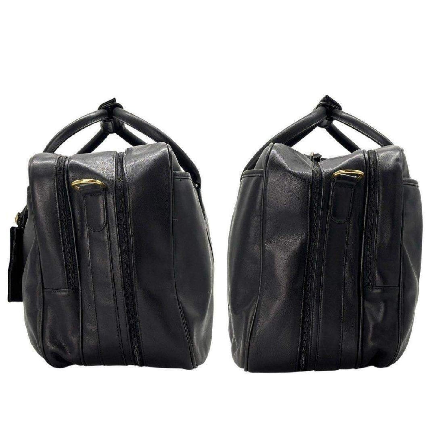 COACH Old Coach 2-Way Glove-Tanned Leather Large Capacity Double-Layer Boston Bag 000-4130 Made in USA