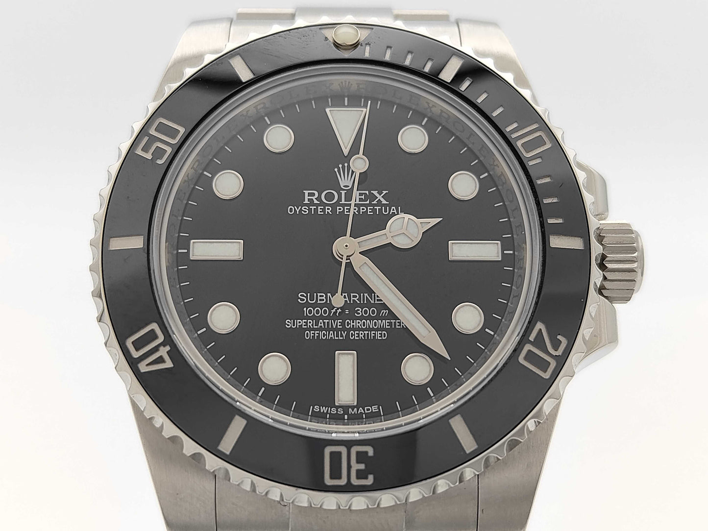 ROLEX 114060 Z5703542 Black Dial Oyster Bracelet Men's Watch