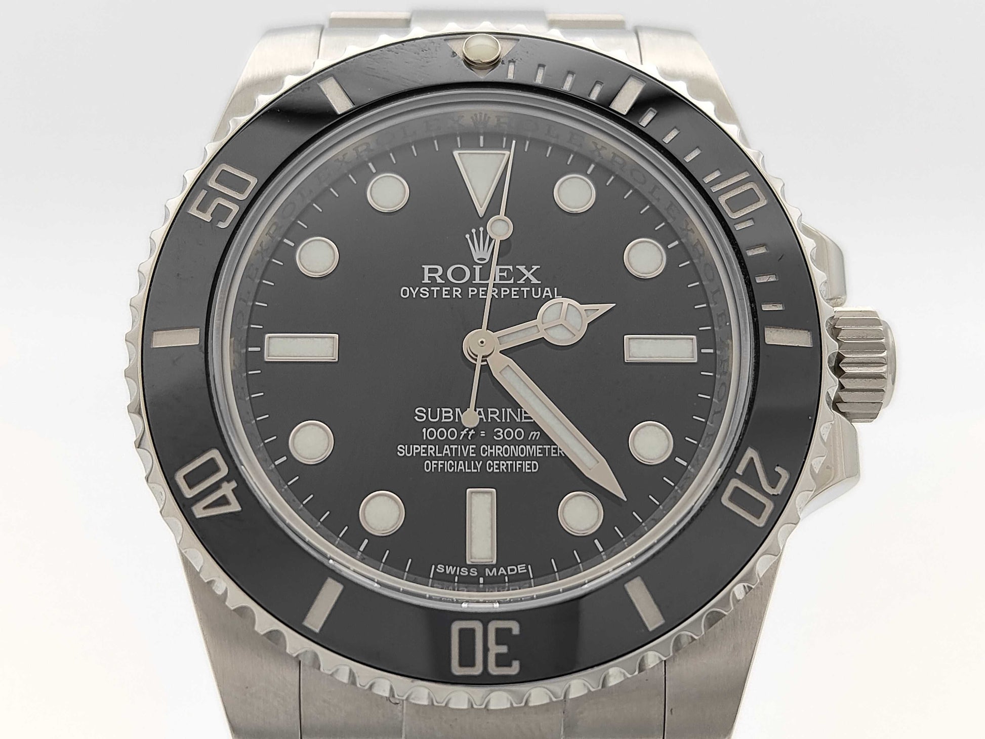 ROLEX 114060 Z5703542 Black Dial Oyster Bracelet Men's Watch