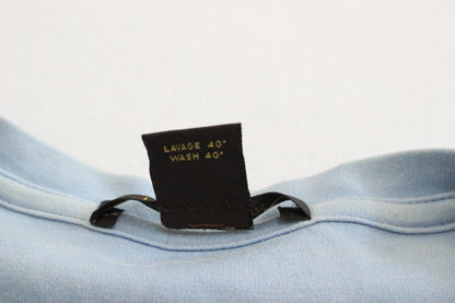 LOUIS VUITTON Men's Short Sleeve T-Shirt, Blue, XL, with LV Tag