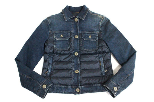 MOORER Current Model Denim Down Jacket Women's Size 38