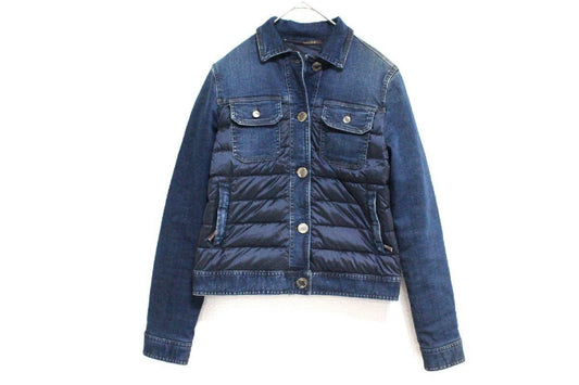MOORER Current Model Denim Down Jacket Women's Size 38