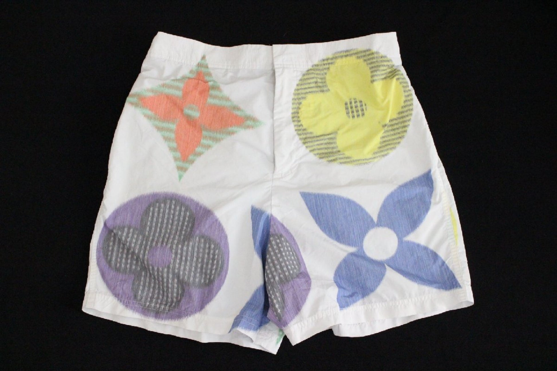 LOUIS VUITTON Virgil Abloh Monogram Hawaiian Shorts Men's Size 42