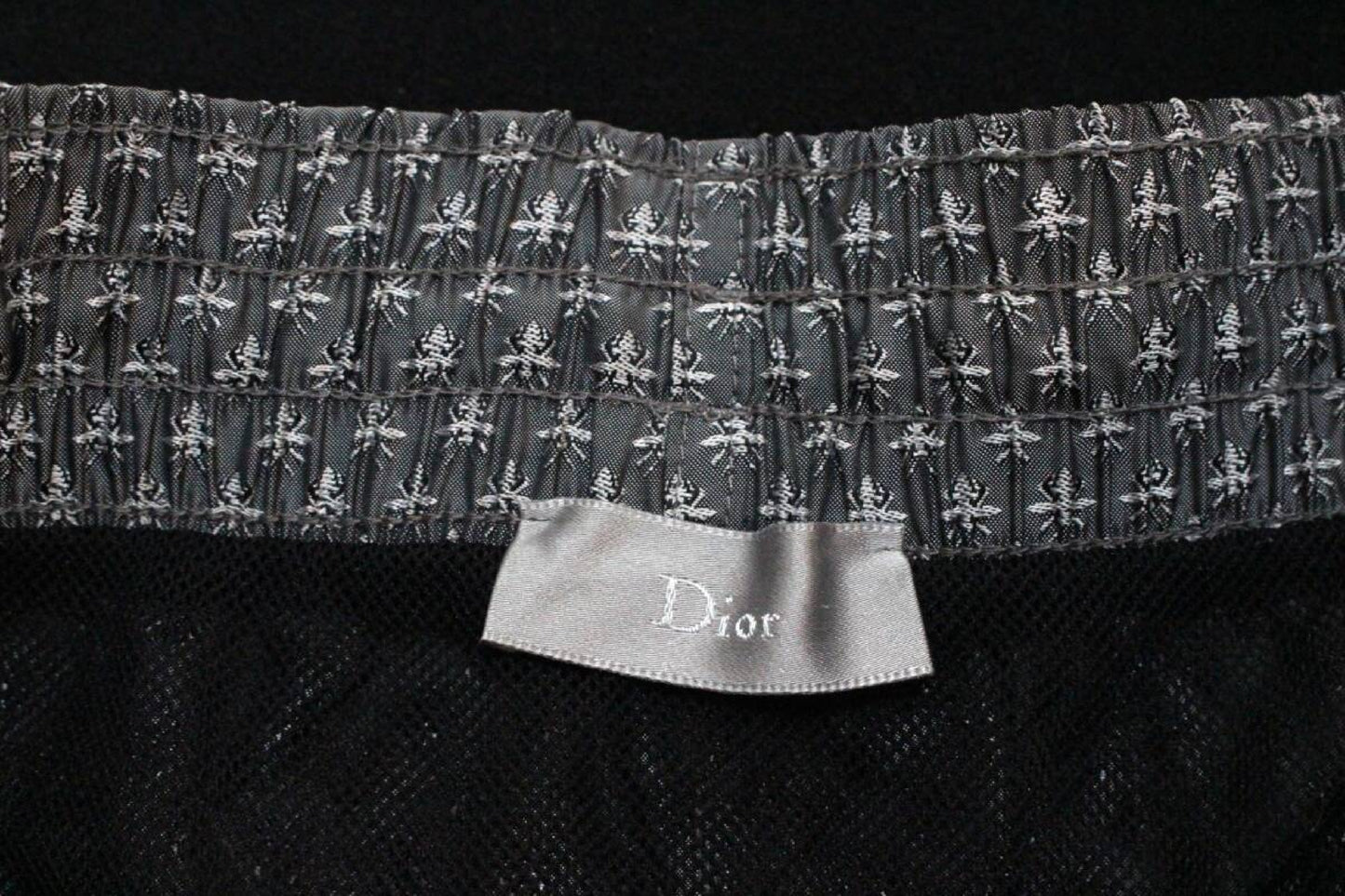 Dior Homme All-Over Bee Logo Nylon Shorts Men's Size 48