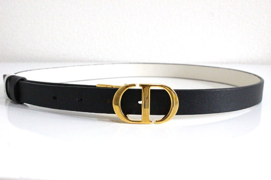 Dior Christian Dior 30 MONTAIGNE Reversible Belt for Women, 71cm-81cm, 5-Hole Belt