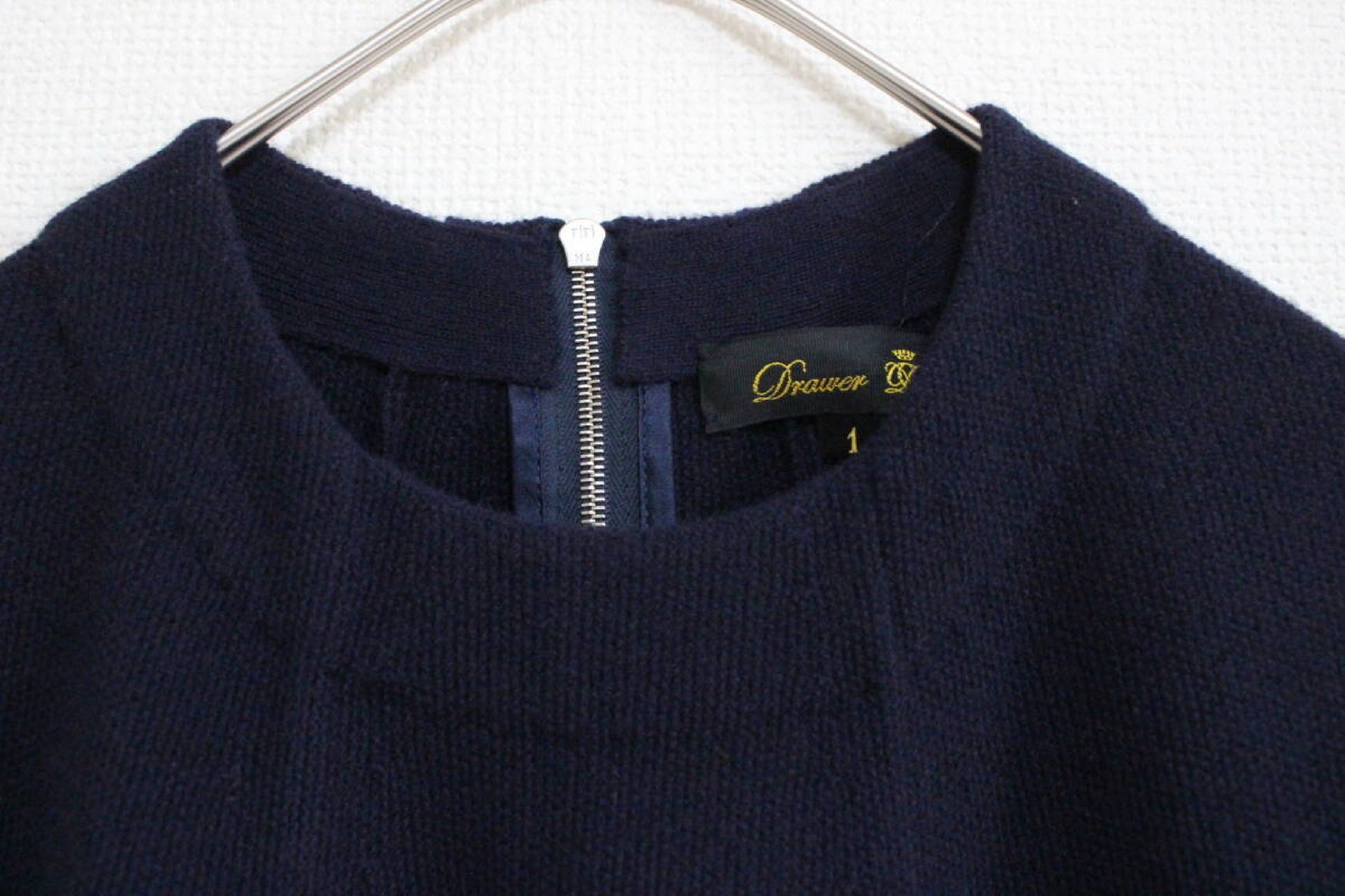 Drawer 24AW Fringe Knit Dress F872 Excellent Condition Drawer Fringe Knit Dress 6526-299-0872 Women's Dress