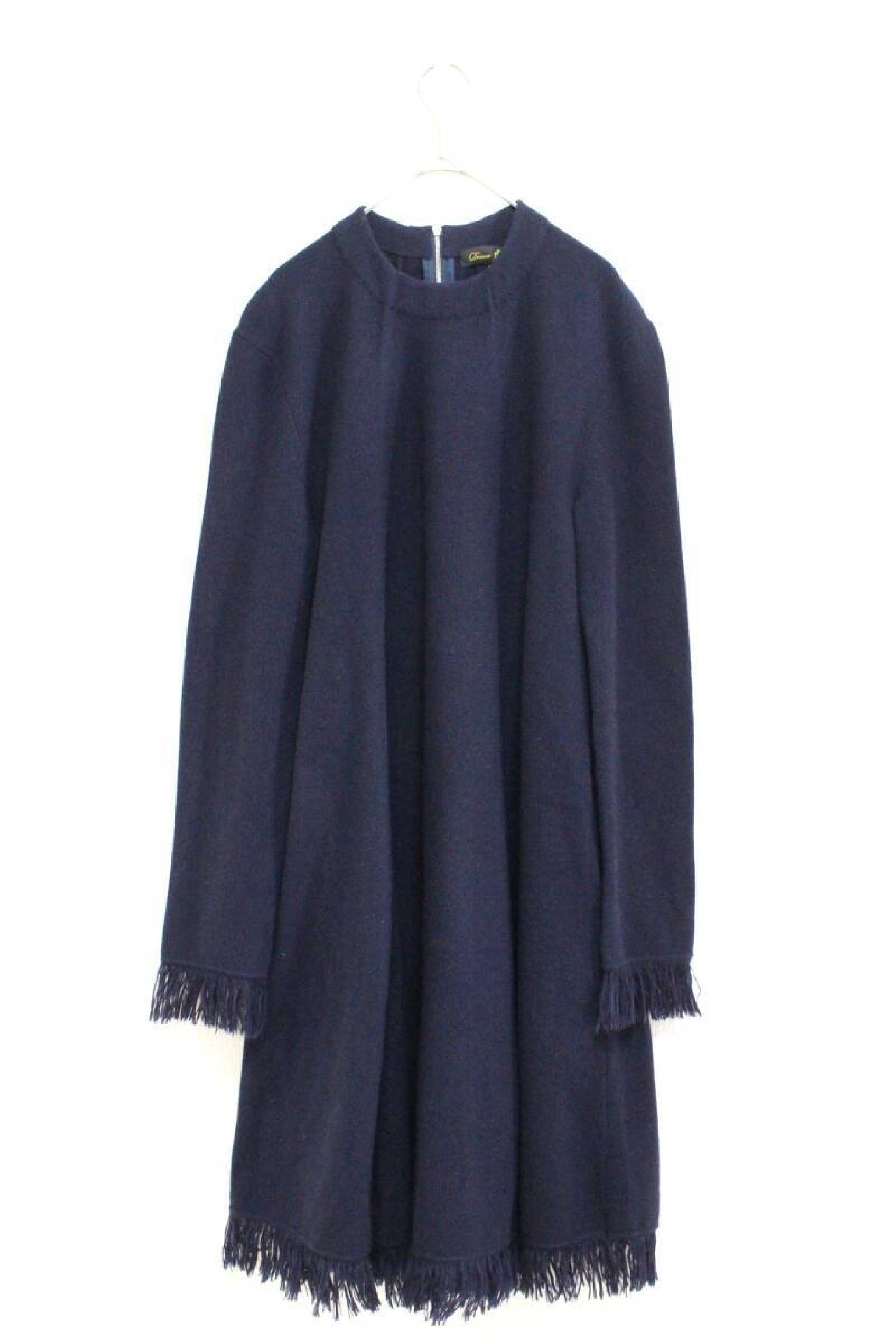 Drawer 24AW Fringe Knit Dress F872 Excellent Condition Drawer Fringe Knit Dress 6526-299-0872 Women's Dress