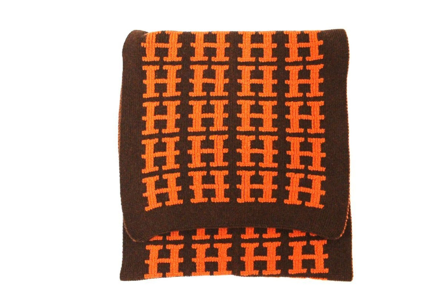 HERMES Margiela-era Cashmere Scarf 180 x 41cm