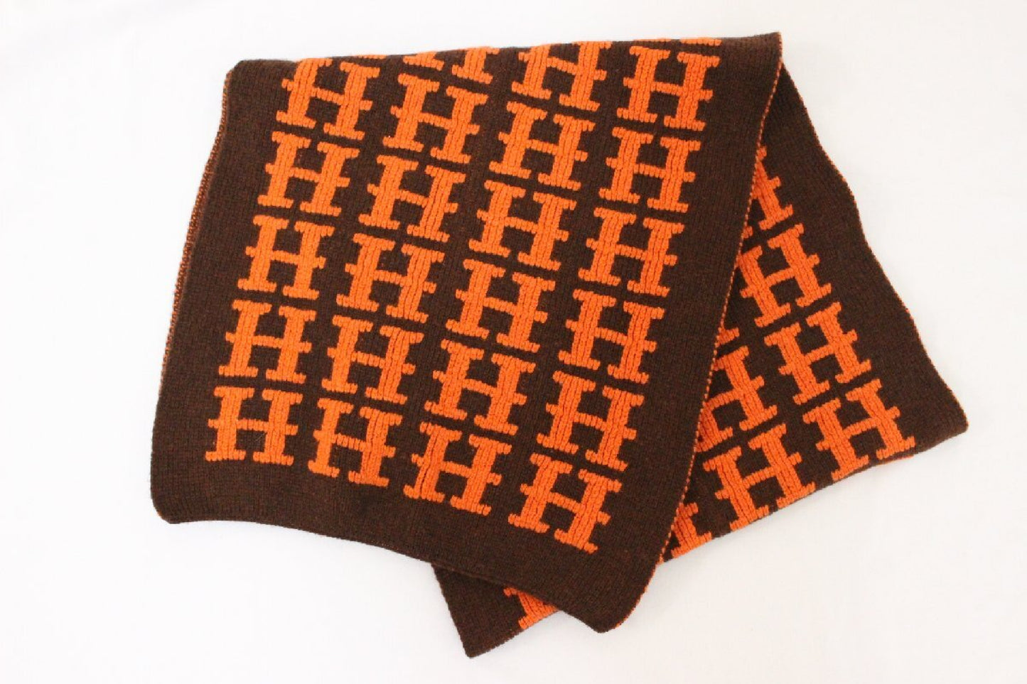 HERMES Margiela-era Cashmere Scarf 180 x 41cm
