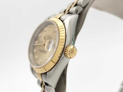 ROLEX 69173G T383858 Champagne Dial Jubilee Bracelet Women's Watch