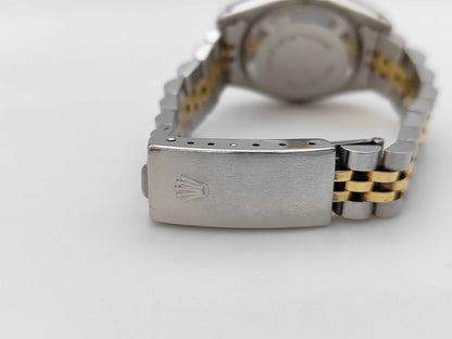 ROLEX 69173 9650651 Champagne Tapestry Dial Jubilee Bracelet Women's Watch