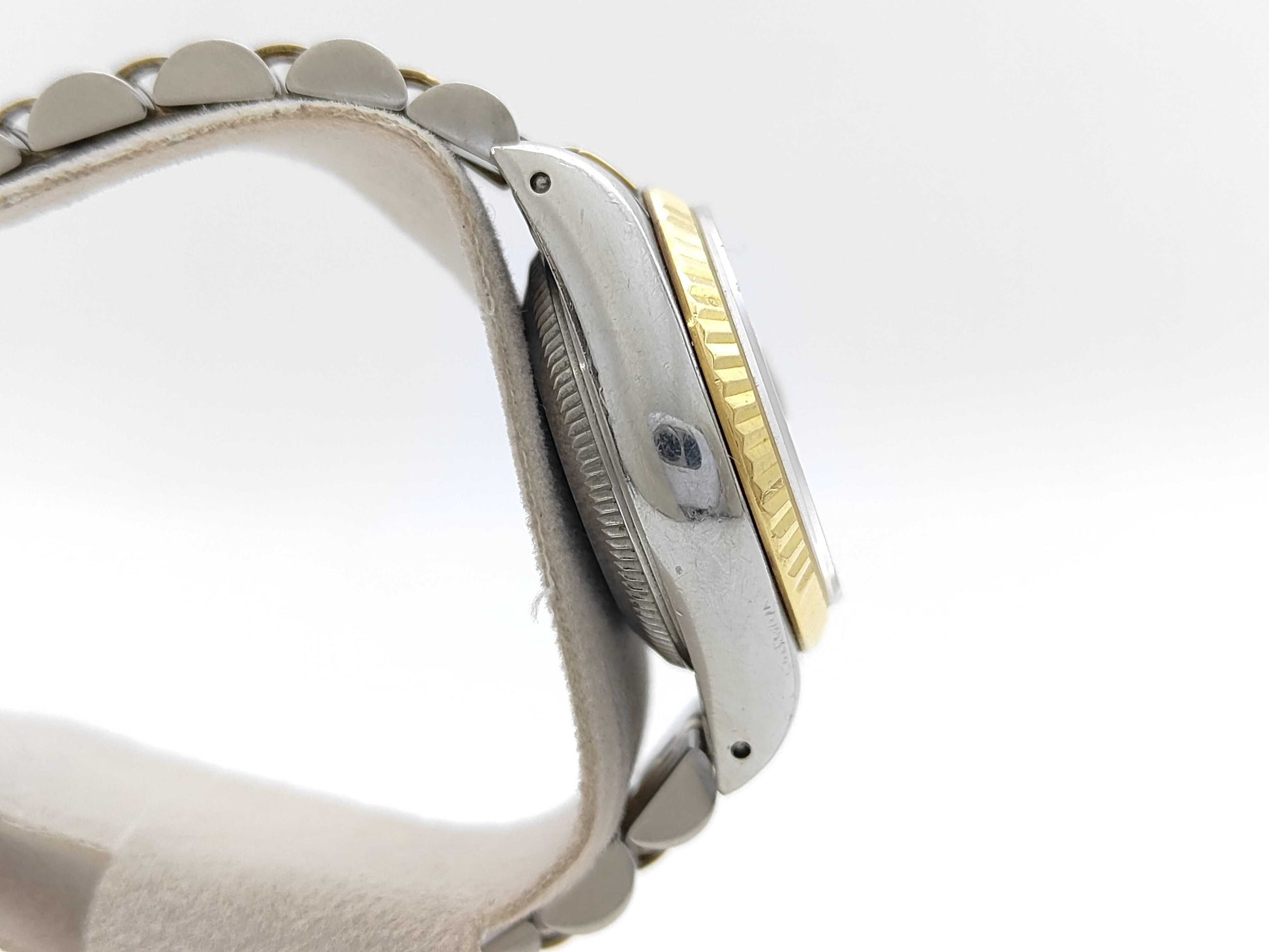 ROLEX 69173 9650651 Champagne Tapestry Dial Jubilee Bracelet Women's Watch