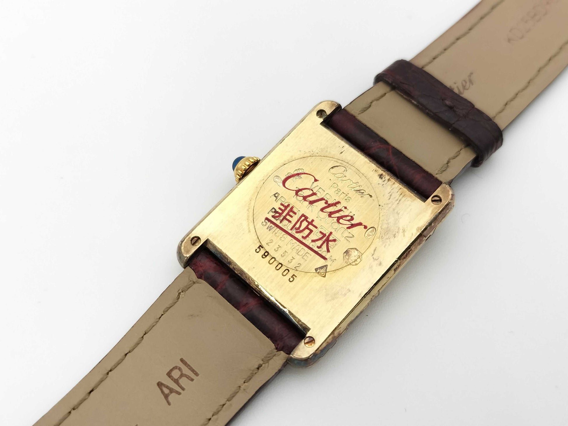 Cartier Must Tank 590005 23532 Quartz Women's Watch