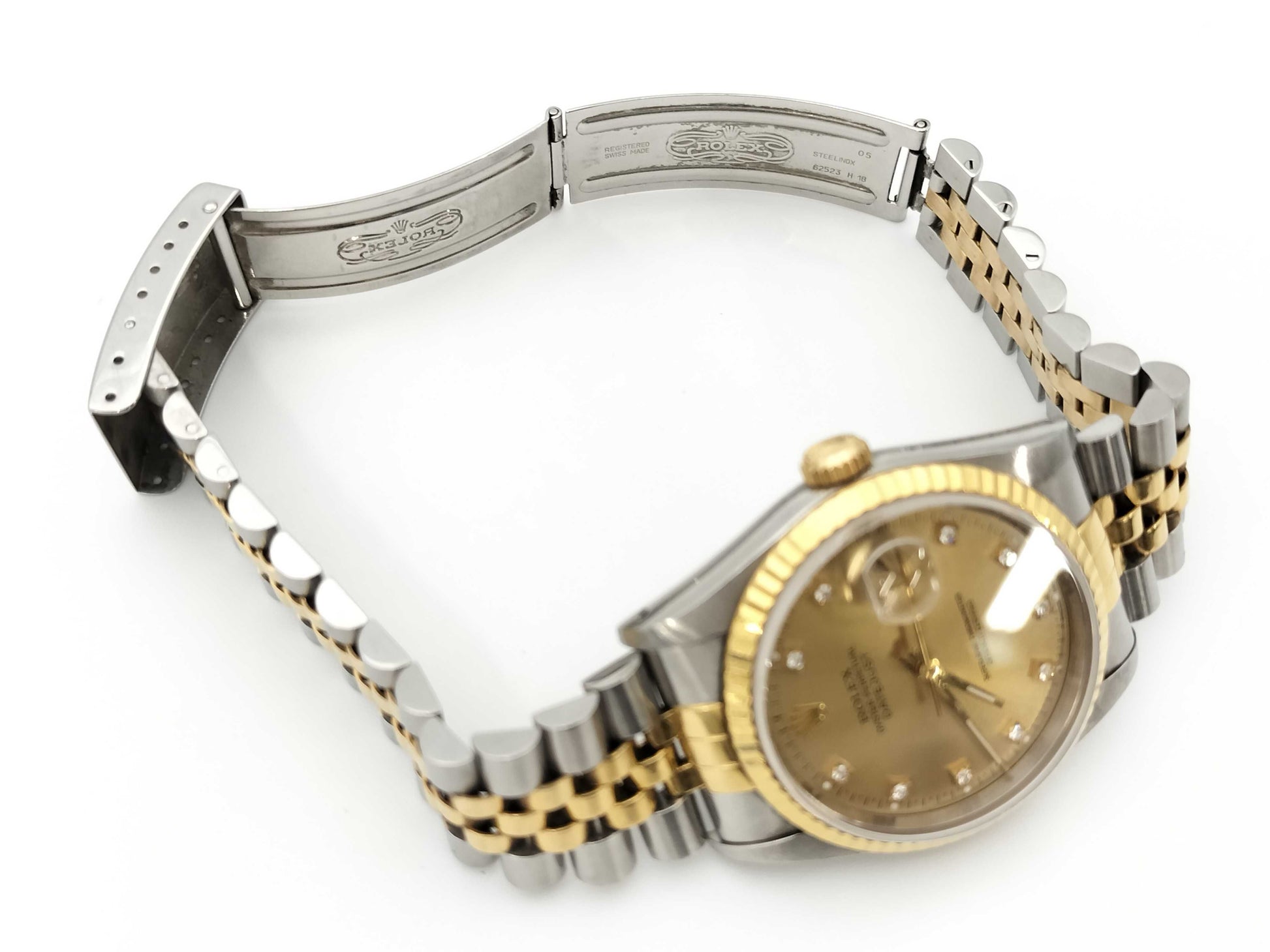 ROLEX 16233G L969008 Champagne Dial Jubilee Bracelet Boys' Watch