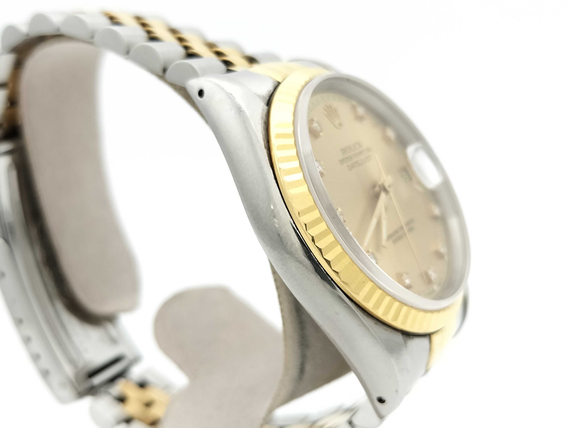 ROLEX 16233G L969008 Champagne Dial Jubilee Bracelet Boys' Watch