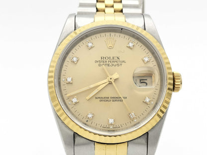 ROLEX 16233G L969008 Champagne Dial Jubilee Bracelet Boys' Watch