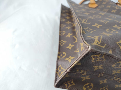 LOUIS VUITTON Monogram Sac Plat Handbag