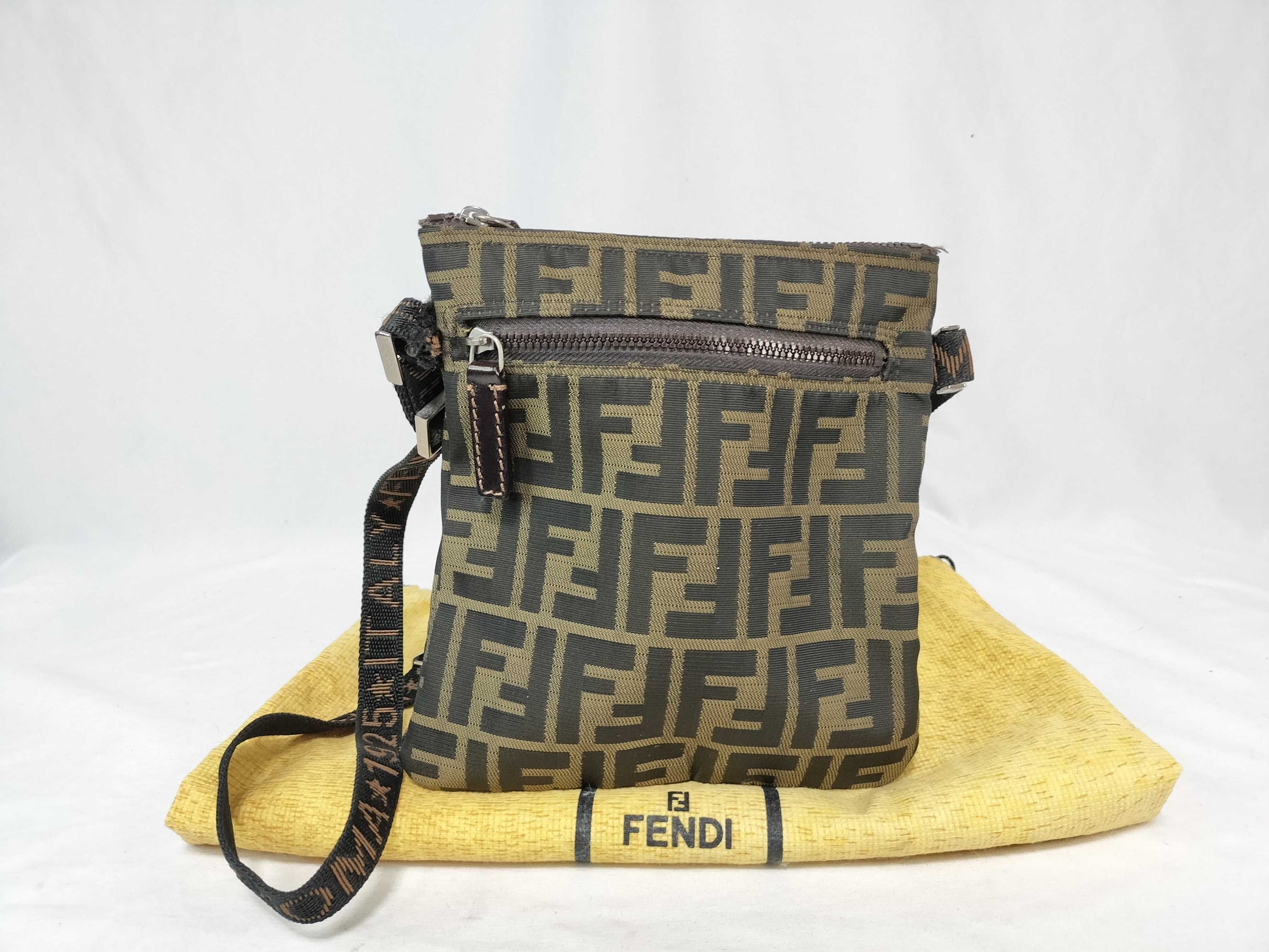 FENDI Zucca pattern nylon shoulder bag