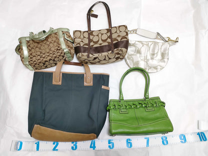 COACH Signature Coach Bag 5-Piece Set Handbag