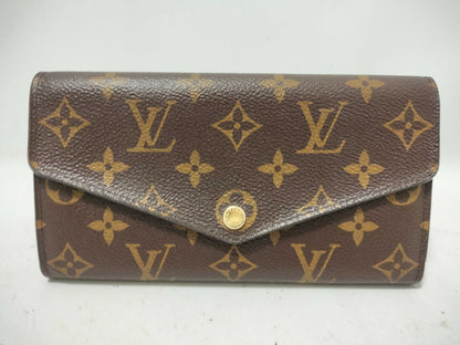 LOUIS VUITTON Monogram Louis Vuitton Monogram Portefeuille Sarah Wallet