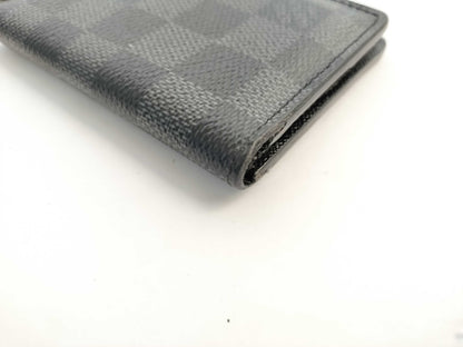 LOUIS VUITTON Damier Graphite Louis Vuitton Organizer De Poche Damier Graphite Wallet Card Case/Pass Case/Business Card Holder