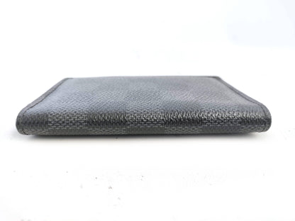 LOUIS VUITTON Damier Graphite Louis Vuitton Organizer De Poche Damier Graphite Wallet Card Case/Pass Case/Business Card Holder