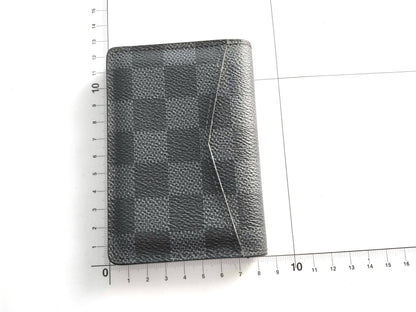 LOUIS VUITTON Damier Graphite Louis Vuitton Organizer De Poche Damier Graphite Wallet Card Case/Pass Case/Business Card Holder