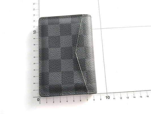 LOUIS VUITTON Damier Graphite Louis Vuitton Organizer De Poche Damier Graphite Wallet Card Case/Pass Case/Business Card Holder