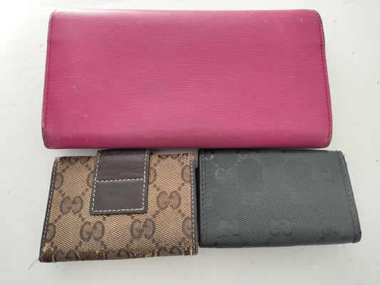 GUCCI Long Wallet and Key Case 3-Piece Set