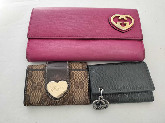 GUCCI Long Wallet and Key Case 3-Piece Set