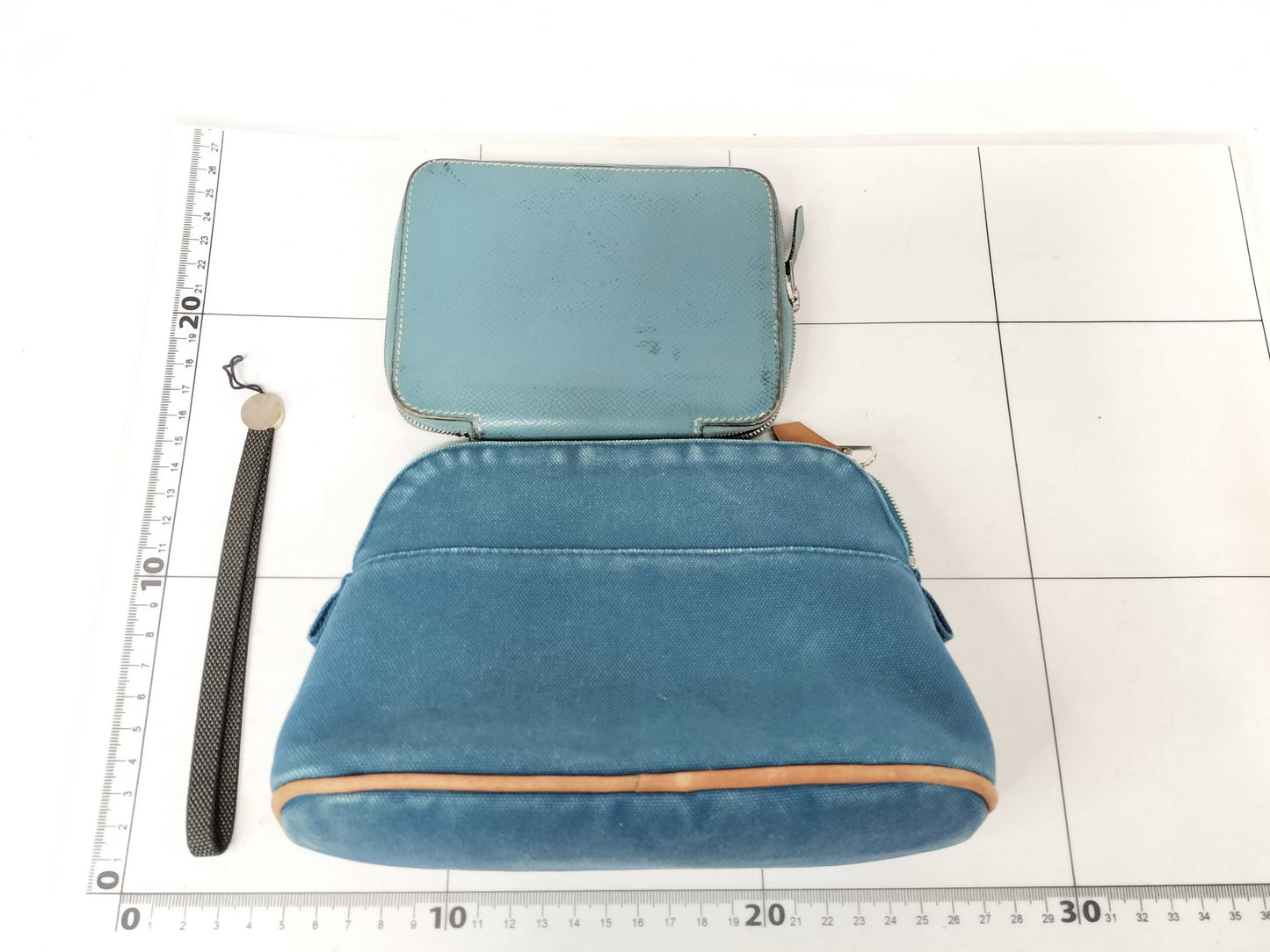 HERMES 3-Piece Set: Notebook Case, Pouch, and More