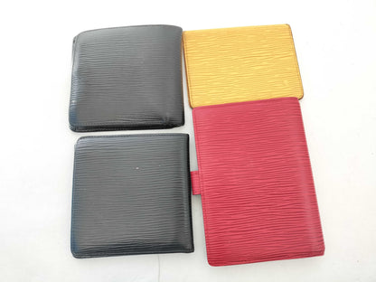 LOUIS VUITTON Epi Wallet/Pass Case/4-Piece Set
