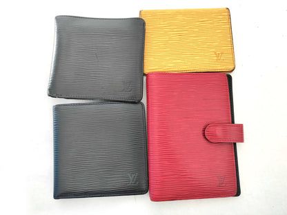 LOUIS VUITTON Epi Wallet/Pass Case/4-Piece Set