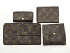 LOUIS VUITTON Monogram Louis Vuitton Monogram Wallet, Key Case, and 4 Other Items Set