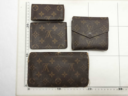 LOUIS VUITTON Monogram Louis Vuitton Monogram Wallet, Key Case, and 4 Other Items Set