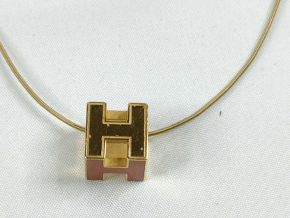 HERMES H Cube Necklace with Box