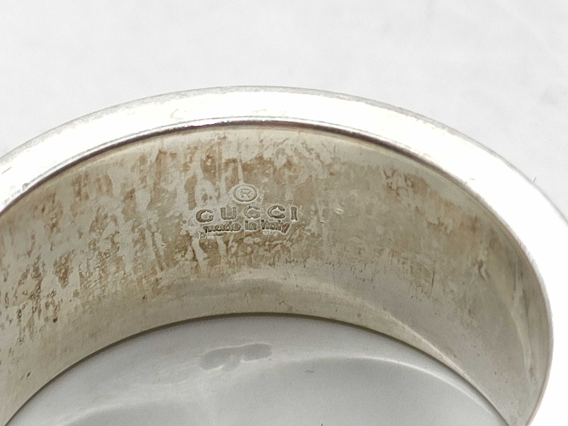 GUCCI G-Cut Ring Silver Ring