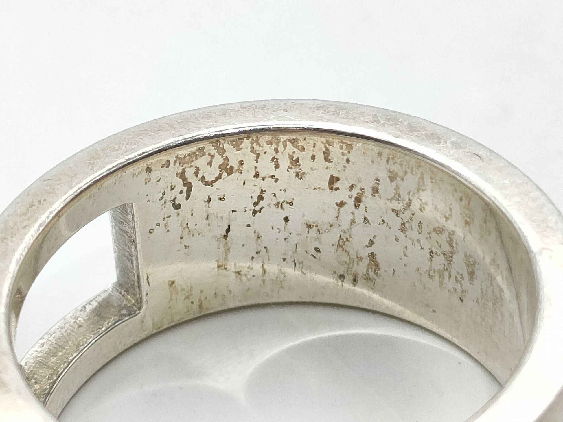 GUCCI G-Cut Ring Silver Ring