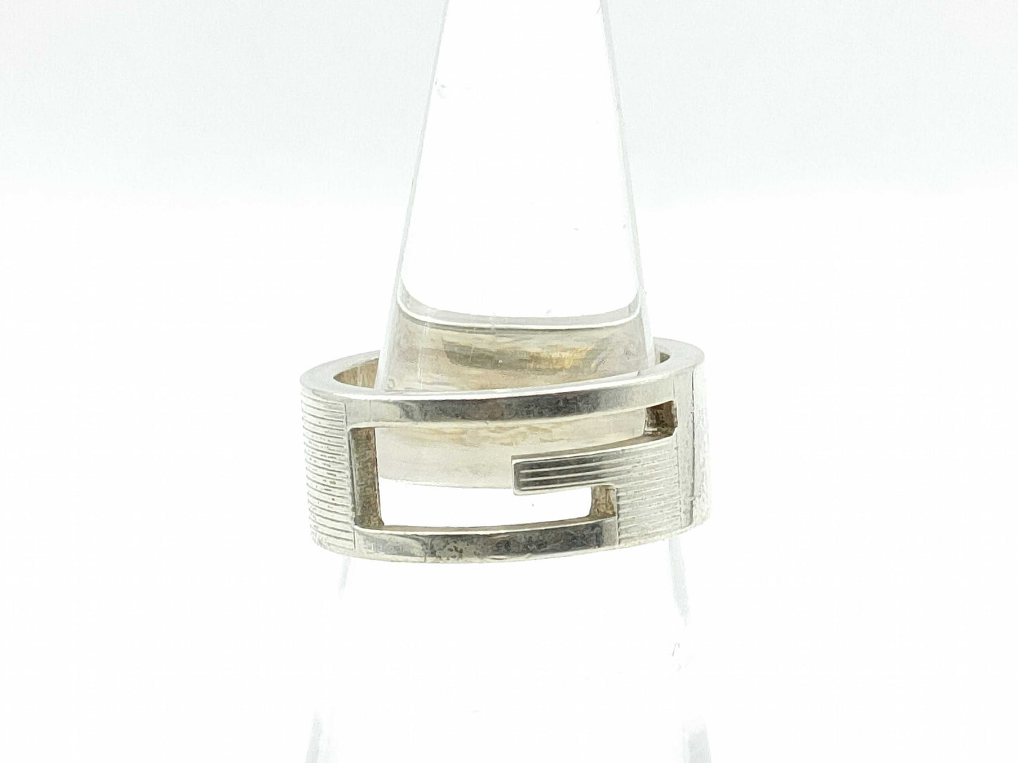 GUCCI G-Cut Ring Silver Ring