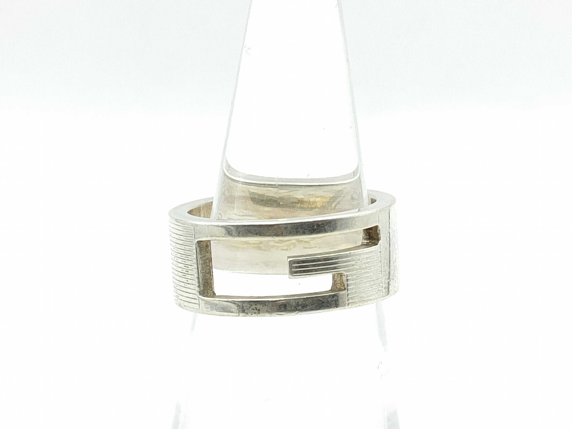 GUCCI G-Cut Ring Silver Ring