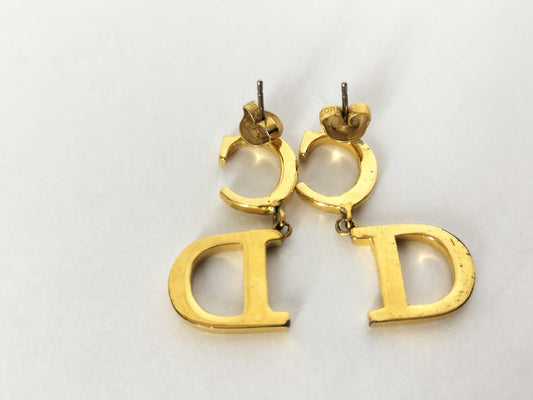 Dior Christian Dior CD logo earrings