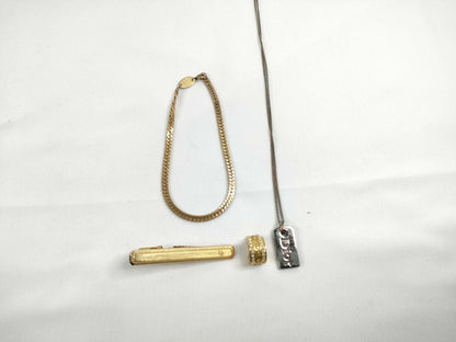 Dior Christian Dior Necklace, Tie Pin, and Other 4-Piece Set Accessories Collection Accessories Collection 